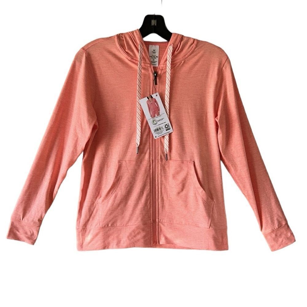NEW Members Mark Orange Favorite Soft Full ZIP Hoodie